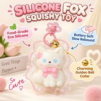 Squishies Chiot Blanc Taba Faits Main en Silicone Alimentaire, Sensation Aquatique, Remontée Lente, Anti-Stress et Anxiété, Nouveauté 2026 OEM ODM