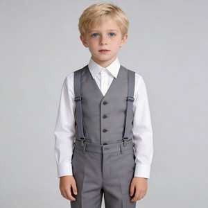 <span class=keywords><strong>Completo</strong></span> <span class=keywords><strong>Elegante</strong></span> da Cerimonia per Bambini, Set 3 Pezzi, Abito Formale per <span class=keywords><strong>Bambino</strong></span>, Outfit per Compleanno - Product Image 3