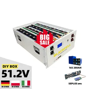 Blackcell LiFePO4电池48V 51.2V盒，适用于280Ah 302Ah 230Ah LiFePO4太阳能系统电池盒