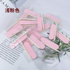 ミニネイルファイルセット カラフルファイル 1800/180 使い捨て木製ウッドスティック ネイルステッカー貼り付け用ミニファイル 研磨ファイル - Product Image 3