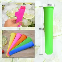 Moule à Glace en Silicone Wpunwen Moules à Popsicle avec Couvercles 6 Pièces Moules à Popsicle en Silicone Tubes à Popsicle Réutilisables avec Brosse Propre