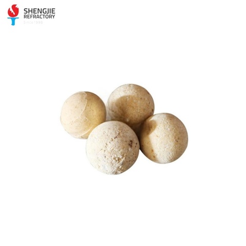 Heat Storage Capacity High Temperature Resistance High Compressive Strength Corundum Refractory Ball Price Refractory Material
