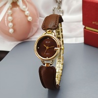 Montres pour femmes, boîtier en alliage de verre, livraison rapide pour un usage quotidien, offre spéciale actuelle, petit bracelet en cuir, mouvement à quartz