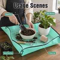 Wasserdichte Faltbare Bodenmischmatte Umtopfmatte für Indoor-Gärtnerei Pflanzentopf-Unterlage Plastik Sauberer Arbeitstisch Gartenwerkzeug