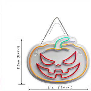 Fabbrica originale all'ingrosso personalizzato zucca demone segno di luce al Neon per la festa di Halloween soggiorno LED segno - Product Image 4