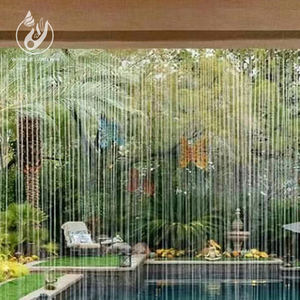 Fuente de cortina de alambre de piscina de colores decorativa de pared de partición de <span class=keywords><strong>cascada</strong></span> Artificial de Interior de alta calidad para uso en exteriores - Product Image 6