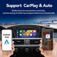 Radio para Auto con Pantalla de 8.8 Pulgadas, Android 14, 128 GB, 8 Núcleos, CARPLAY para BMW Serie 5 y 3, E60, E61, E62, E63, E90, E91, E92, E93, Cic, Ccc, 4G