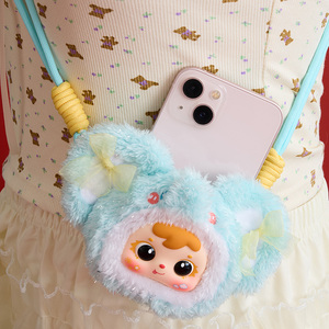 En gros Kawaii Samuel Blind Box Figurine en vinyle avec support de téléphone en peluche moelleuse, format de poche, surprise, mystère, objet de collection - Product Image 1