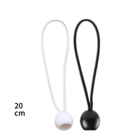 Cordon élastique en plastique de 3,5 mm avec boule, corde élastique pour tente, bâche, attache de fixation, organisateur de rangement pour le camping