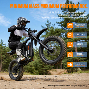 Motocicleta Eléctrica Todoterreno de Alta Velocidad (35 MPH) para Adultos, con Doble Suspensión, Certificación UL, <span class=keywords><strong>Bicicleta</strong></span> de Montaña, Envío DDP a EE. UU. - Product Image 4