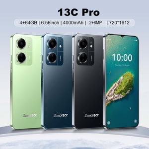 Smartphone 13C Pro 4 Go + 64 Go, grand écran haute définition, reconnaissance faciale, réseau 3G complet, langue d'exploitation anglaise - Product Image 1