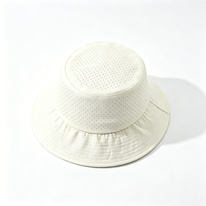 Breathable Perforated Unisex Bucket <b>Hat</b> UPF 50+ <b>Sun</b> Protection Lightweight Quick-Dry Canvas Fabric for Outdoor Hiking & Fishing - Product Image 5