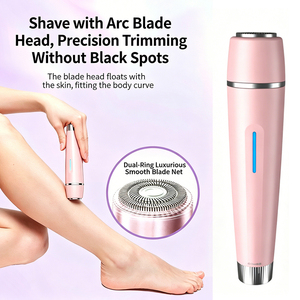 Depiladora Eléctrica Multifuncional 3 en 1, Recargable, Impermeable, <span class=keywords><strong>Afeitadora</strong></span> Femenina y Recortadora de Bikini, Depilación Sin Dolor - Product Image 3