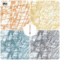 Film hydrographique à grain de marbre durable, papier de transfert d'eau PVA pour emballages et articles de papeterie écologiques