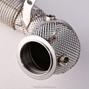 Downpipe en acier inoxydable Heatshield Racing pour BMW X5 G14 G15 G16 G05 G30 F07 F10 N63 4.4T - Product Image 5