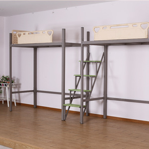 Cama doble para dormitorio Yu Min HB-032T con barandilla y escaleras para dormitorio - Product Image 1
