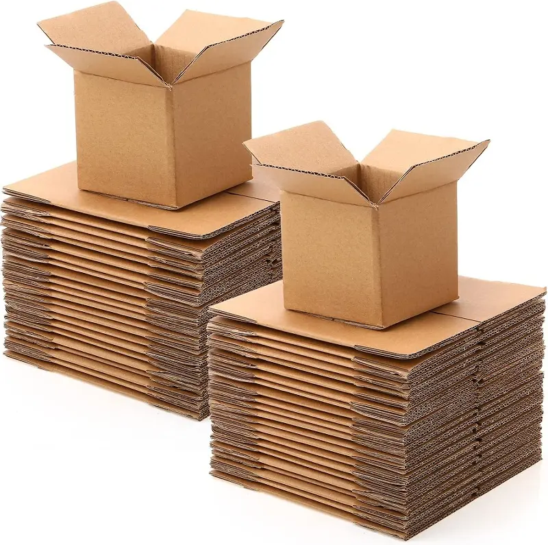 Wholesale custom printed small corrugated cardboard box corrugated boxes craft shipping mail packaging box