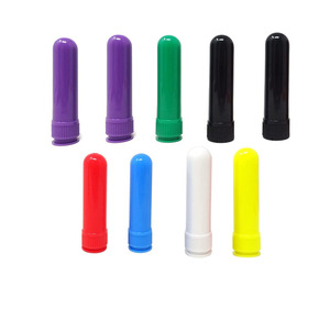 Tubes d'inhalation d'huiles essentielles rechargeables d'usinage CNC personnalisé-Bâtons nasaux d'aromathérapie avec mèches remplaçables - Product Image 1