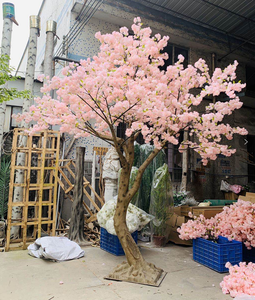 Venta al por mayor gran árbol artificial con flores de <span class=keywords><strong>cerezo</strong></span> <span class=keywords><strong>comprar</strong></span> hermosa planta artificial - Product Image 2