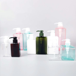 Botellas de Champú Cuadradas Vacías Personalizadas de 300 ml y 500 ml con Serigrafía y Pulverizador para Lociones Corporales Cosméticas - Product Image 4