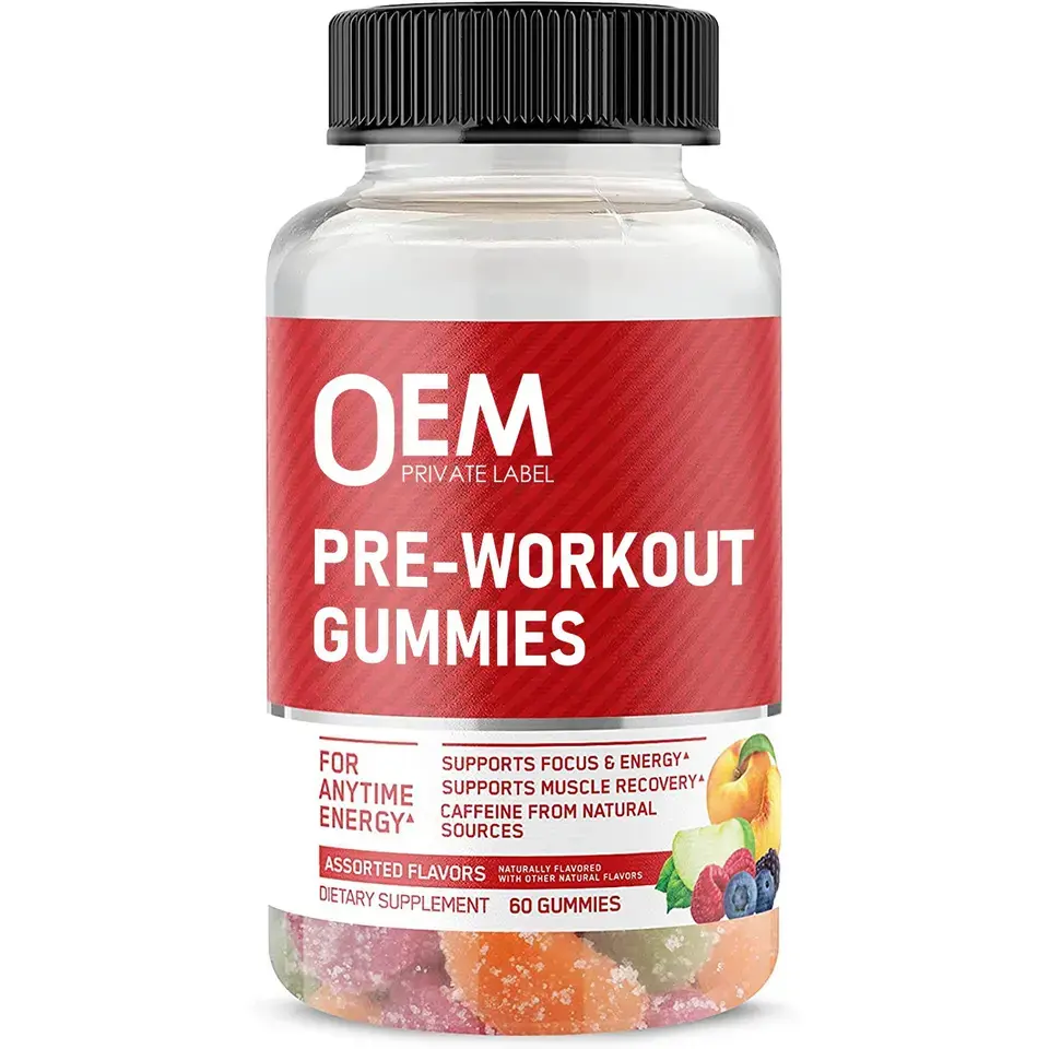 L'oem supporta il supplemento di Gummies di energia di recupero muscolare energetico per l'energia in qualsiasi momento