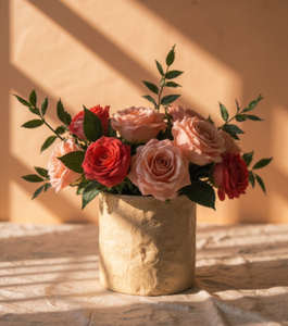 Cilindro de Papel Kraft Redondo para Flores con Estampado para Bodas y San Valentín - Ecológico - Product Image 3