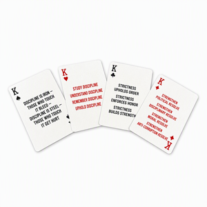 Carte da Gioco Personalizzabili OEM ODM per Famiglie, 54 Carte Premium in Carta Patinata con Finitura Lino, Eco-Friendly, Design Scatola Personalizzato 5787mm - Product Image 3