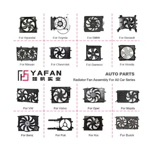 Otomobil parçaları araba soğutma radyatör fanı montaj VW Audi Toyota Hyundai Ford Mitsubishi Nissan Mazda radyatör fanı s için uygun