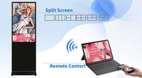Pantalla LCD Digital de 32, 43 y 55 Pulgadas, Cartel Electrónico HD, Pantalla LCD Publicitaria con Control Wifi, Montaje en Pared, Pantalla Táctil, Señalización para Ascensores