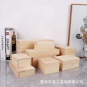 Caja de Almacenamiento de Madera con Tapa Abatible y Cierre, Organizador de Joyas de 1L, Color Sólido para Escritorio - Product Image 4