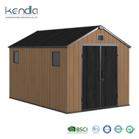 Abri de jardin Kenda APEX 8x12 pour l'extérieur, facile à assembler, idéal pour le jardin et le rangement extérieur
