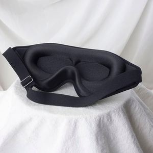Masque de sommeil 3D noir occultant, lesté, confort amélioré, réutilisable, réglable, pour les voyages - Product Image 2