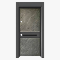Solutions rentables de qualité supérieure Conception de porte principale de porte d'auvent en acier américain