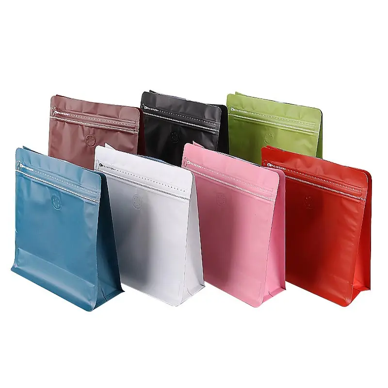 Eco Friendly Pvc Zipper Packaging Bag Kraft Pink 25 Kg Bags Coffee Beans