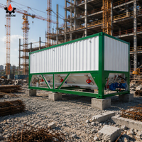Silo horizontal de type conteneur SDDOM Foundation Free 20 40GP pour le stockage de poudre sèche, de cendres volantes et de ciment, à vendre