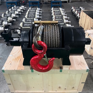 Treuil hydraulique de récupération robuste de 15, 20, 25 et 30 tonnes pour camions de remorquage et rotateurs de grue avec fonction de chute libre à vendre - Product Image 2