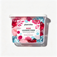 Capsules de lessive hydrosolubles à la rose – Parfum floral élégant, élimination des taches tenaces, parfum longue durée, perles de lessive