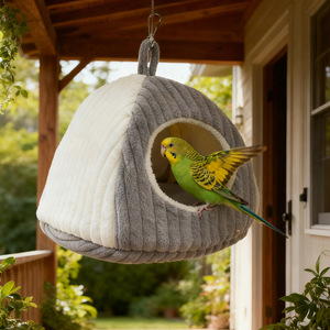 Nid d'oiseau pour perroquet, en coton chaud pour l'automne et l'hiver, motif pivoine, peau <span class=keywords><strong>de</strong></span> tigre, spécial hiver, amovible et lavable - Product Image 5