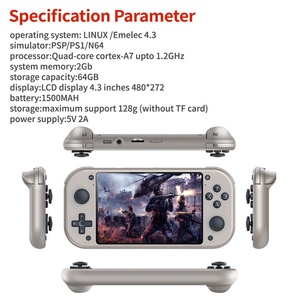 Console di gioco portatile M17 schermo HD da 4.3 pollici emulatore Emuelec lettore di <span class=keywords><strong>videogiochi</strong></span> portatile per giochi M17 Retro 20000 - Product Image 3