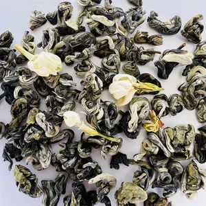 A Grade Jasmine Scented Green Tea Leaves Chinese Jasmine Snail Flower Bi Luo Chun Loose Leaf Jasmine Green Tea