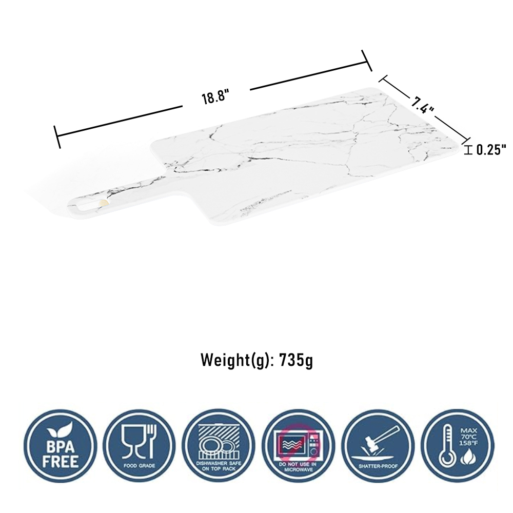 L18.8 "x W7.4" x H0.25 "นิ้ว
