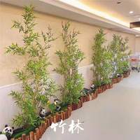 Vente en gros bonsaï en plastique décoration intérieure faux bambous feuilles plante à vendre bambou artificiel