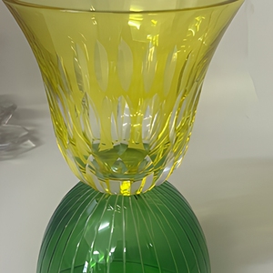 Double Head Crystal <b>Wine</b> Glass Carved Pattern <b>Goblet</b> 100ml Modern Bohemian Bar Tableware Break Resistant Machine-Made 6-10 - Product Image 5