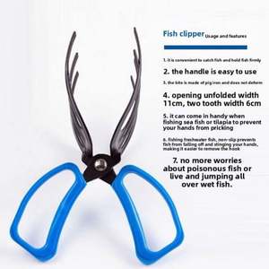 Pince à poisson en métal, pince de contrôle des poissons, pince à griffes, outil de pêche, pince de contrôle, forceps pour attraper les poissons - Product Image 6