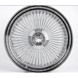 Nuovissime ruote a raggi forgiati di alta qualità stile americano Standard tutte cromate 20 "filo acciaio materiale Aftermarket ruote auto - Product Image 5