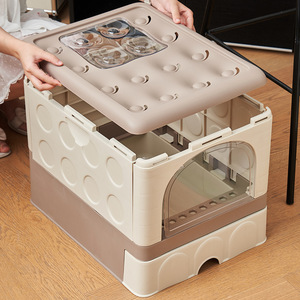 Ha Gou Fully Enclosed Cat Litter <b>Box</b> Extra <b>Large</b> Drawer Style Anti Splash Pet Supplies - Product Image 3