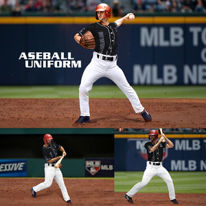 Maillot de baseball unisexe personnalisable uniforme de sport respirant pour adultes jeunes technique d'impression par sublimation pour les sports de club - Product Image 5