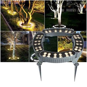 DMX512 Control RGB Garden Tree Lights IP65 Grade Outdoor Waterproof Villa Park <strong>Landscape</strong> <strong>Lighting</strong> Round Hugging Tree Lights - Product Image 2