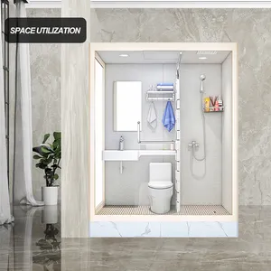 Роскошный стиль модульный паровой душ и ванна туалетные принадлежности душевая комната с местом в помещении