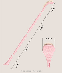 Brosse à pieds à long manche avec poils doux en ABS – Outil magique pour un nettoyage efficace des pieds - Product Image 4